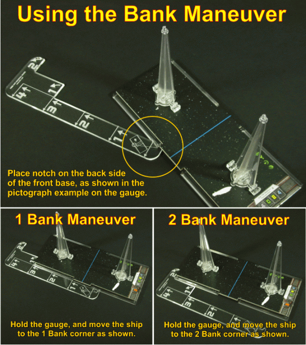 Space Fighter Huge Ship Universal Maneuver Gauge, Clear - SPECIAL ORDER!