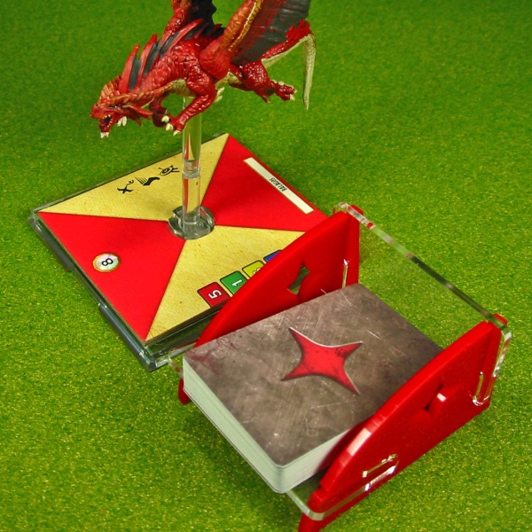 Dragon Wing Themed Mini Size Card Deck Tray (Short, 40-60 Cards) - SPECIAL ORDER!