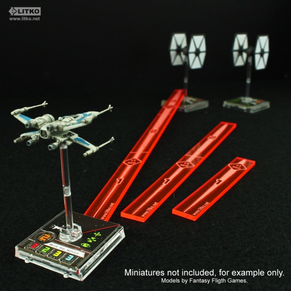 Space Fighter Multi-Range Fire Gauge Set, Fluorescent Pink (3) - SPECIAL ORDER!