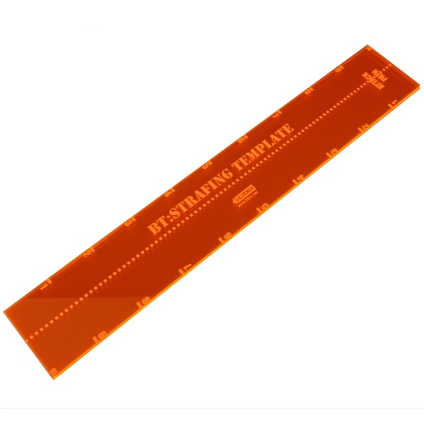 Strafe Template, Battletech, Fluorescent Orange - SPECIAL ORDER!