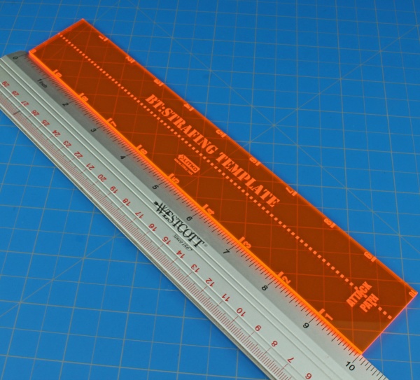 Strafe Template, Battletech, Fluorescent Orange - SPECIAL ORDER!