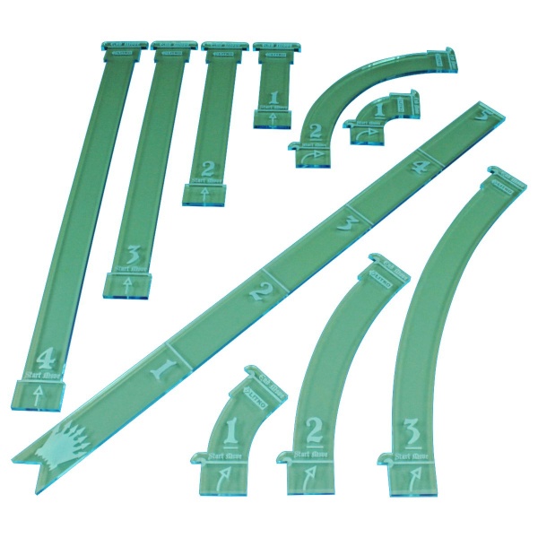 Rune Battles, Maneuver & Shooting Gauge Set, Transparent Light Blue (10) - SPECIAL ORDER!