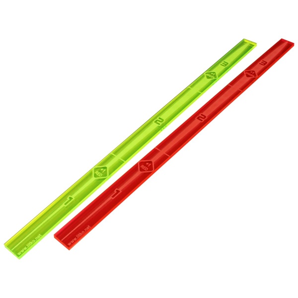 Space Fighter 2nd Ed Range Ruler Set, Fluorescent Green & Fluorescent Pink (2) - SPECIAL ORDER!