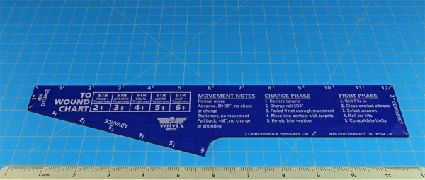 12'' Movement & Shooting Gauge, WHv9, Translucent Blue - SPECIAL ORDER!