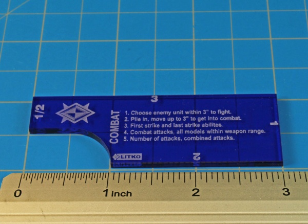 3'' Fight Gauge, AoS 3rd Ed, Translucent Blue - SPECIAL ORDER!