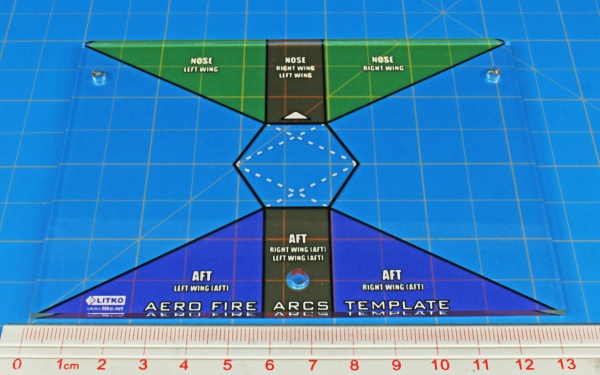 Premium Printed Aerospace Fire Arc Template - SPECIAL ORDER!