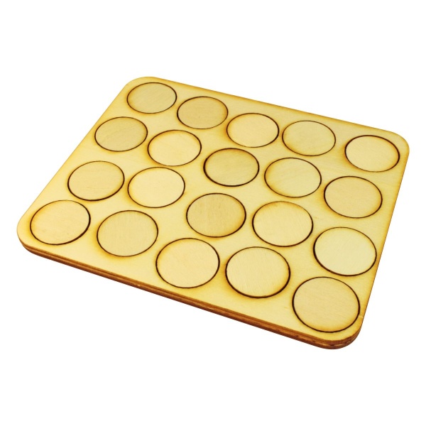 LITKO 5x4 Formation Skirmish Tray for 25mm Circle Bases - SPECIAL ORDER!