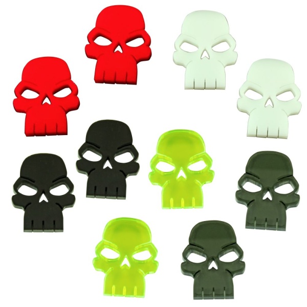 Skull Tokens, Multi-Color (10) - SPECIAL ORDER!