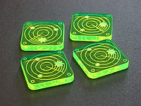 Scanner Blip Tokens, Fluorescent Green (10)