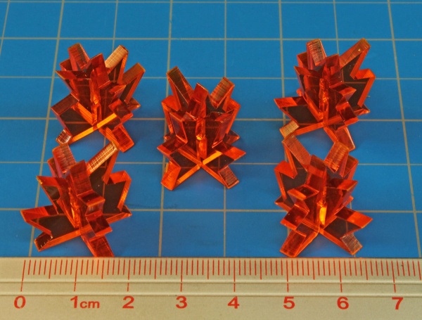 Blast Markers, Medium, Fluorescent Amber (5)