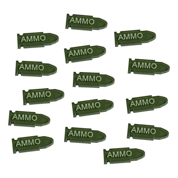 Ammo Tokens, Translucent Grey (15)