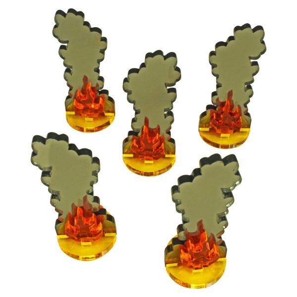 Flaming Wreckage Markers, Medium (5)