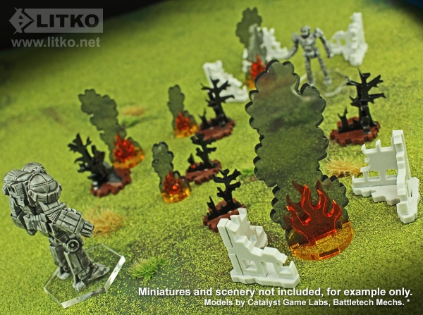 Flaming Wreckage, Variety Set (5) - SPECIAL ORDER!