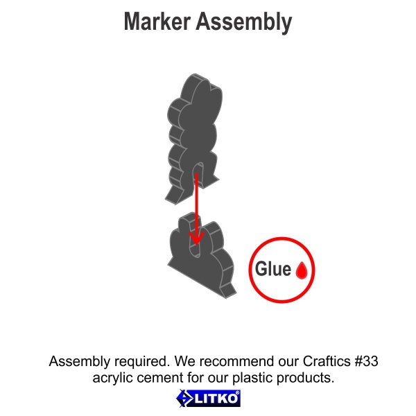 Smoke Column Markers, Small, Translucent Grey (7)