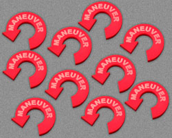 Maneuver Token, Red (10) - SPECIAL ORDER!