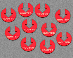 Routed Tokens, Red (10)