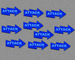 Attack Tokens, Blue (10)