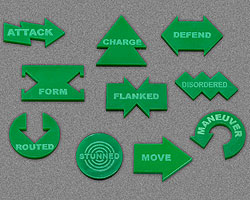 Command Token Set, Green (10)