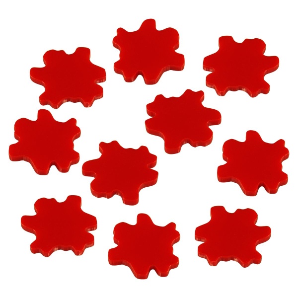 Blood Splatter Tokens, Red (10)