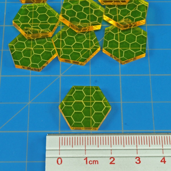 Space Shield Tokens, Transparent Yellow (10)