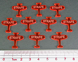 Strafe Plane Tokens, Fluorescent Amber (10)