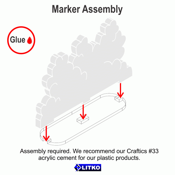 Smoke Screen Markers, Large, Translucent White (4)