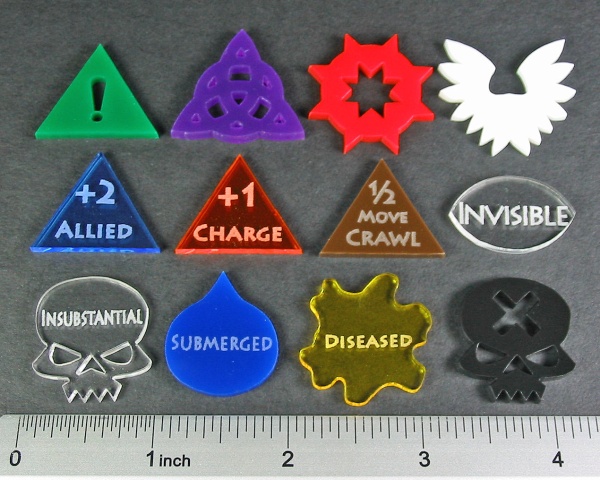 4E Effects Token Set, Multi-Color (12)