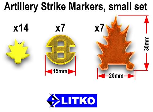 Artillery Strike Markers, Small (7)