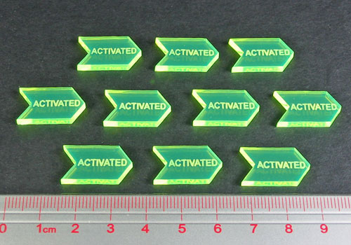 Activated Tokens, Fluorescent Green (10)