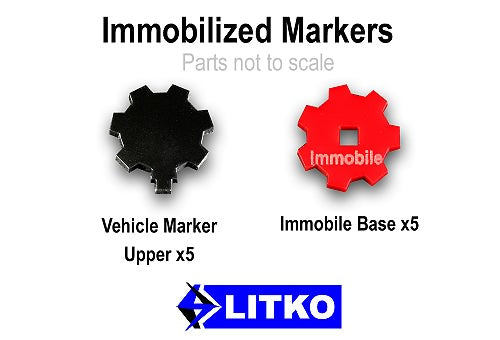 Immobilized Markers, Black