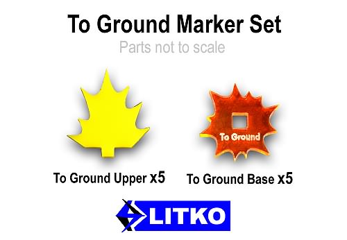 To-Ground Marker Set, Multi-Color (5) - SPECIAL ORDER!