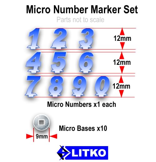 Micro Number, Blue (10)