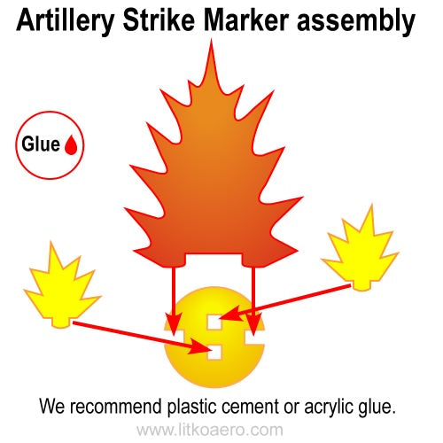 Artillery Strike Markers, Large (3)