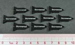 Screwed Tokens, Black (10)