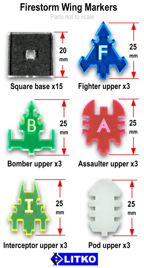 Firestorm Wing Markers, Multi-Color (15)