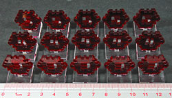 Firestorm Mine Markers, Translucent Red (15)