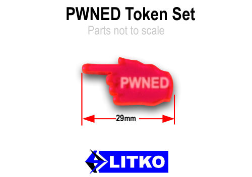 PWNED Tokens, Fluorescent Pink (10)