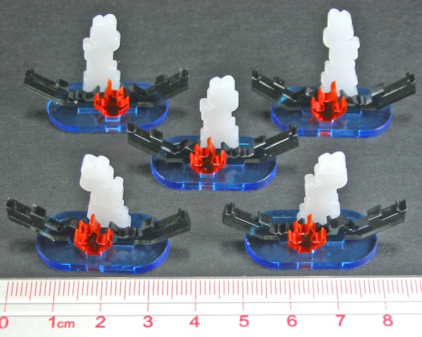 Battleship Sunk Markers, Multi-Color (5) - SPECIAL ORDER!