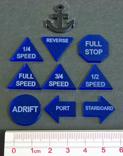 Naval Ships Helm Tokens, Multi-Color (10) - SPECIAL ORDER!