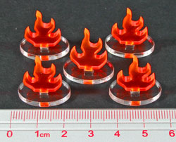 Flame Marker, Fluorescent Orange (5)