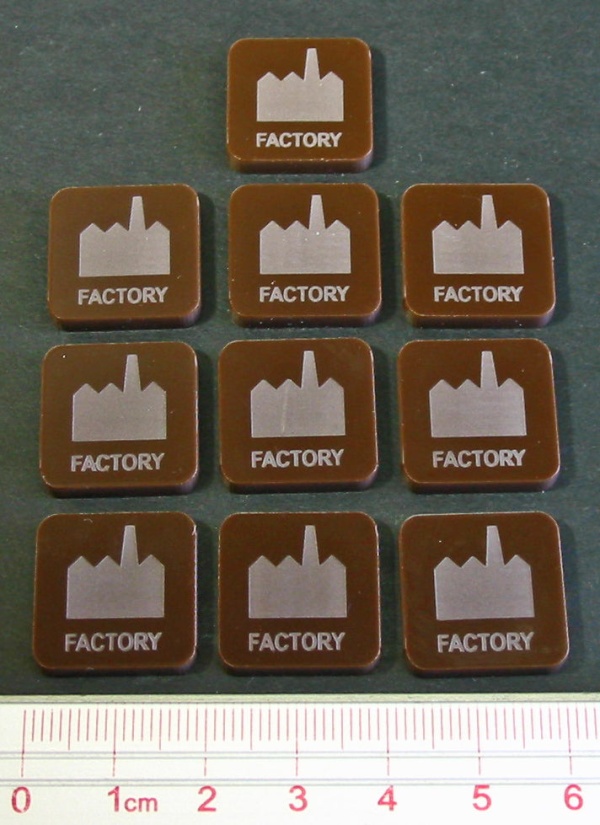 Factory Tokens, Brown (10)