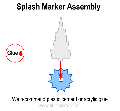 Splash Markers, Small, Translucent White