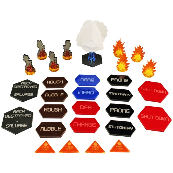 Advanced Mecha Combat Token Set Compatible, Multi-Color (29) - SPECIAL ORDER!