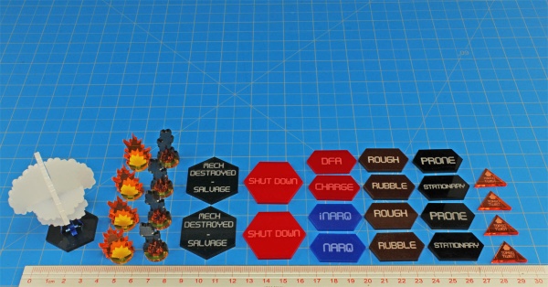 Advanced Mecha Combat Token Set Compatible, Multi-Color (29) - SPECIAL ORDER!