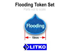 Flooding Tokens, Fluorescent Blue (10) - SPECIAL ORDER!