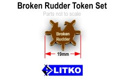 Broken Rudder Tokens, Brown (10) - SPECIAL ORDER!