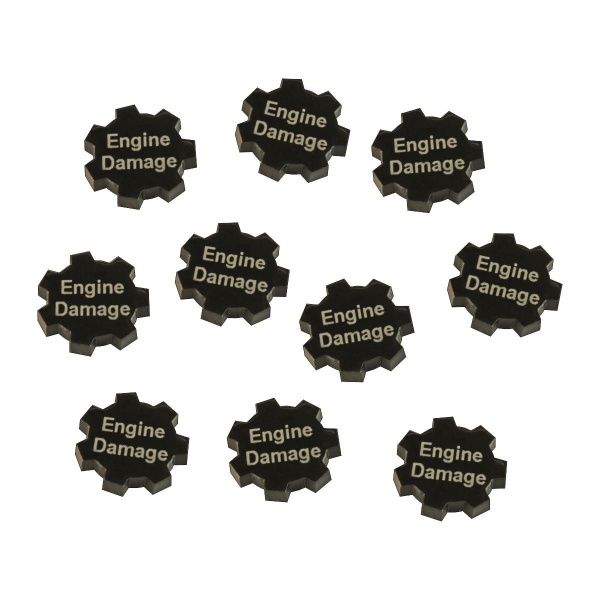 Engine Damage Tokens, Black (10)