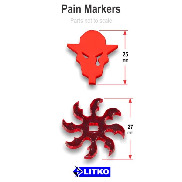 Pain Markers, Red (5)