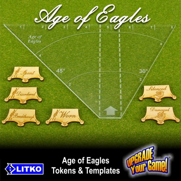 Age of Eagles Tokens Set, Natural Wood (35) - SPECIAL ORDER!