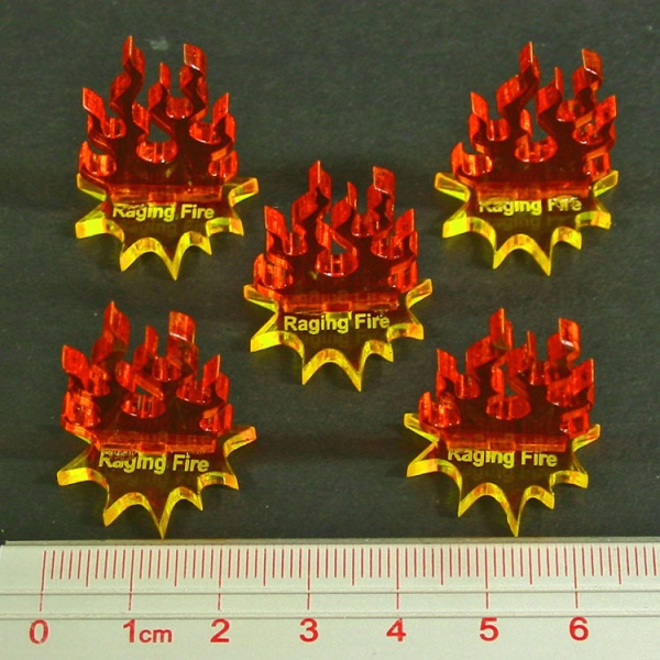 Raging Fire Markers (5) - SPECIAL ORDER!